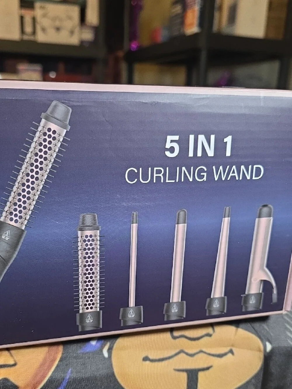 5-in-1 Curling Wand Set - Rose Gold & Black